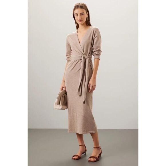 Modern Citizen  Linden Front-Wrap Sweater Dress 💙 - Picture 1 of 7